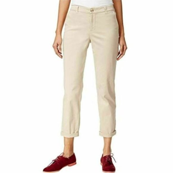 Maison Jules Pants - MAISON JULES LOU LOU SLM ANKLE PANT BASIC IN STONE WALL